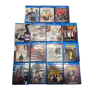 Blue-ray Movies Lot of 15 New & Preowned Mix